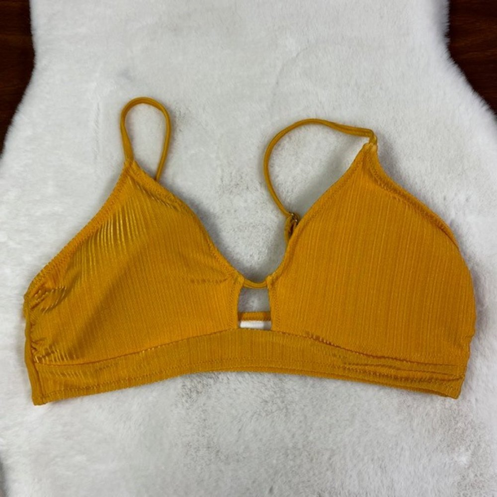Cupshe Yellow Ribbed Keyhole Bikini Set - Picture 8 of 13
